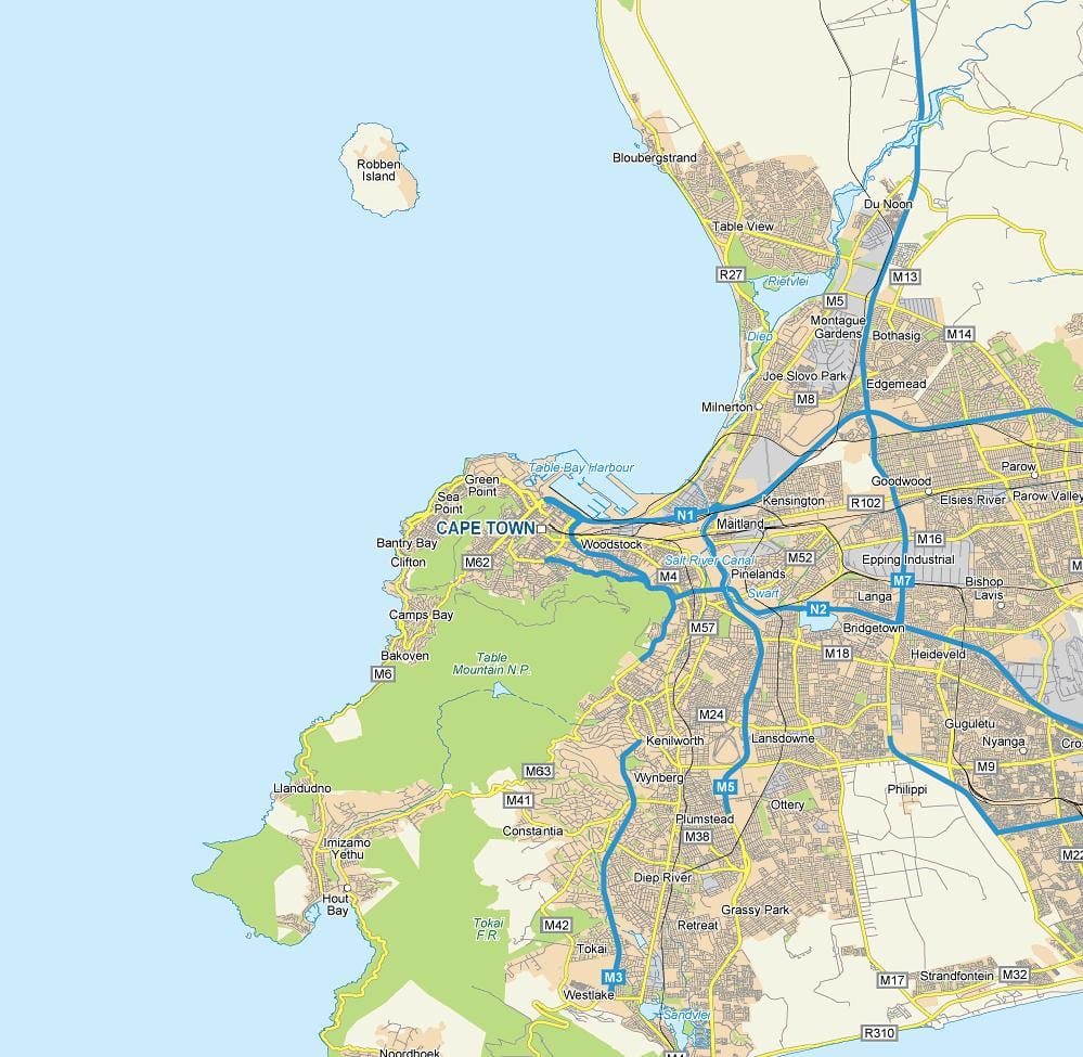 ನಕ್ಷೆ capetown