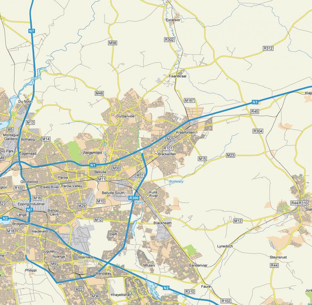 ನಕ್ಷೆ brackenfell ಕೇಪ್ ಟೌನ್
