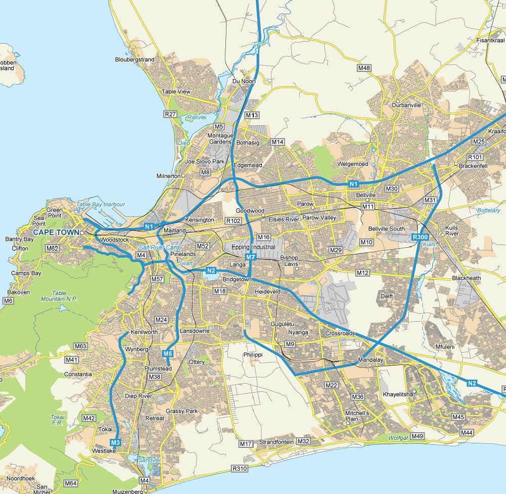 ನಕ್ಷೆ epping ಕೇಪ್ ಟೌನ್