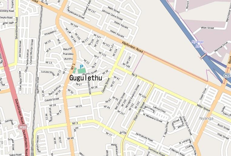 ನಕ್ಷೆ gugulethu ಕೇಪ್ ಟೌನ್