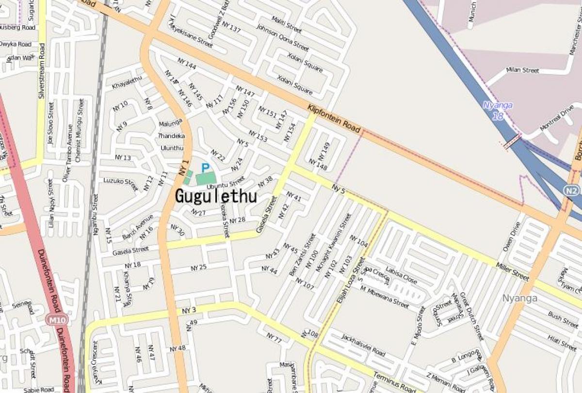 ನಕ್ಷೆ gugulethu ಕೇಪ್ ಟೌನ್