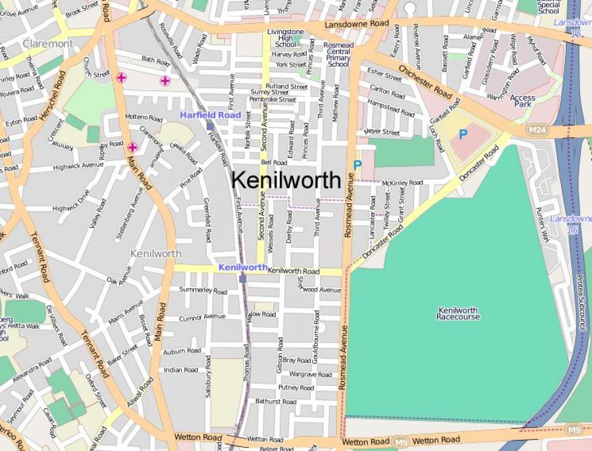 ನಕ್ಷೆ kenilworth ಕೇಪ್ ಟೌನ್