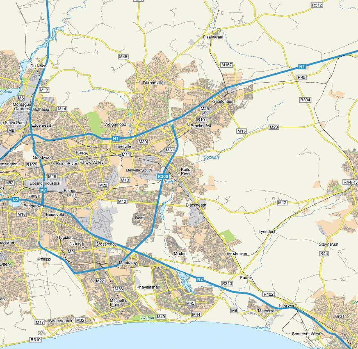 ನಕ್ಷೆ kuilsriver ಕೇಪ್ ಟೌನ್