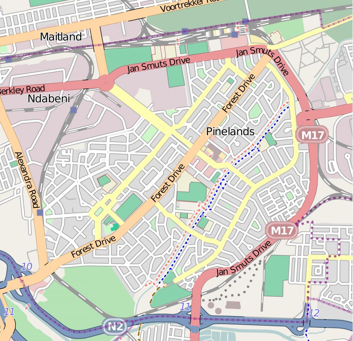 ನಕ್ಷೆ maitland ಕೇಪ್ ಟೌನ್
