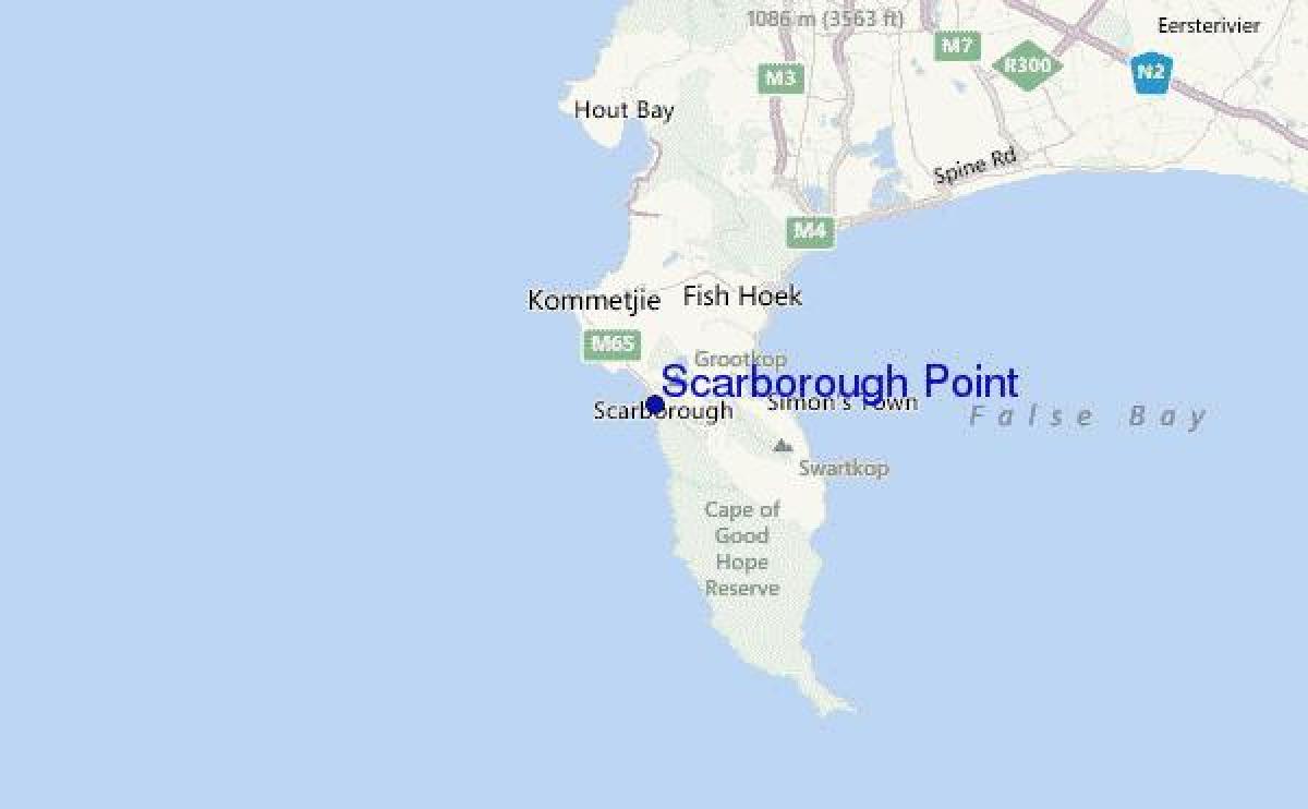 ನಕ್ಷೆ scarborough ಕೇಪ್ ಟೌನ್