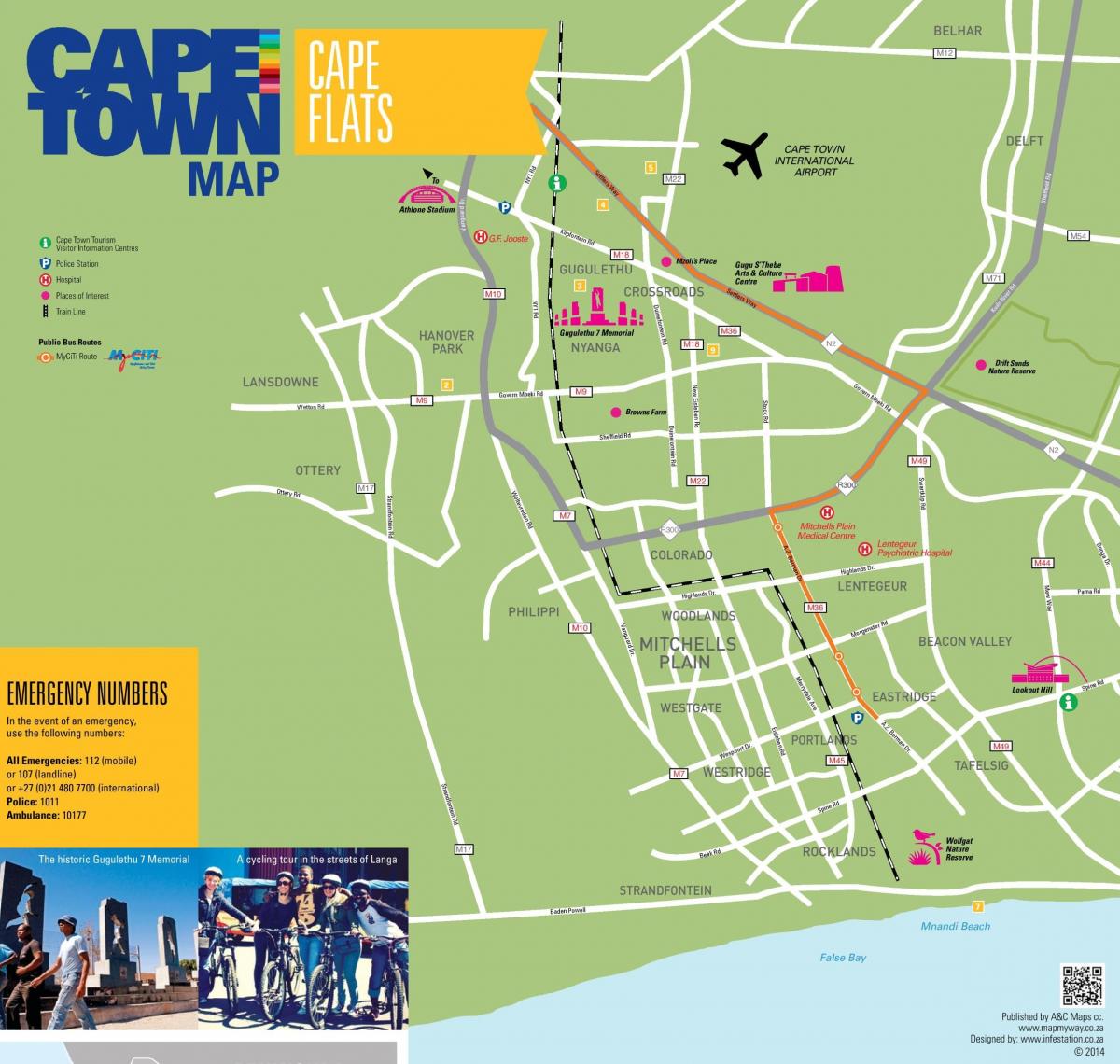 ನಕ್ಷೆ ಕೇಪ್ ಫ್ಲಾಟ್ಗಳು