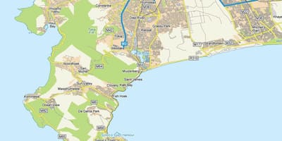 ನಕ್ಷೆ muizenberg ಕೇಪ್ ಟೌನ್