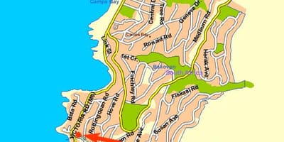 ನಕ್ಷೆ ಸಾಗರ ವೀಕ್ಷಿಸಲು ಕೇಪ್ ಟೌನ್