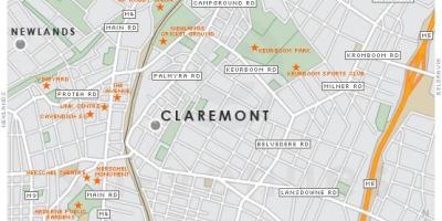 ನಕ್ಷೆ claremont ಕೇಪ್ ಟೌನ್