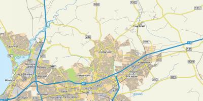 ನಕ್ಷೆ durbanville ಉಪನಗರಗಳಲ್ಲಿ