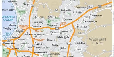 ನಕ್ಷೆ plattekloof ಕೇಪ್ ಟೌನ್